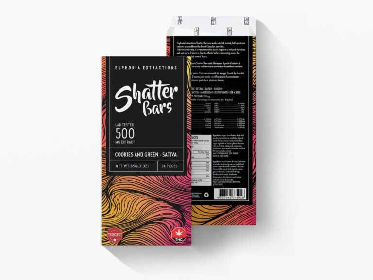 Cookies and Green Shatter Bar 500mg - Sativa