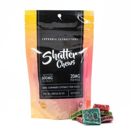 Euphoria Extractions –  Sativa Shatter Chews 600mg