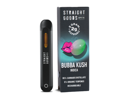 Straight Goods 2 GRAM Disposables – Bubba Kush (Indica)