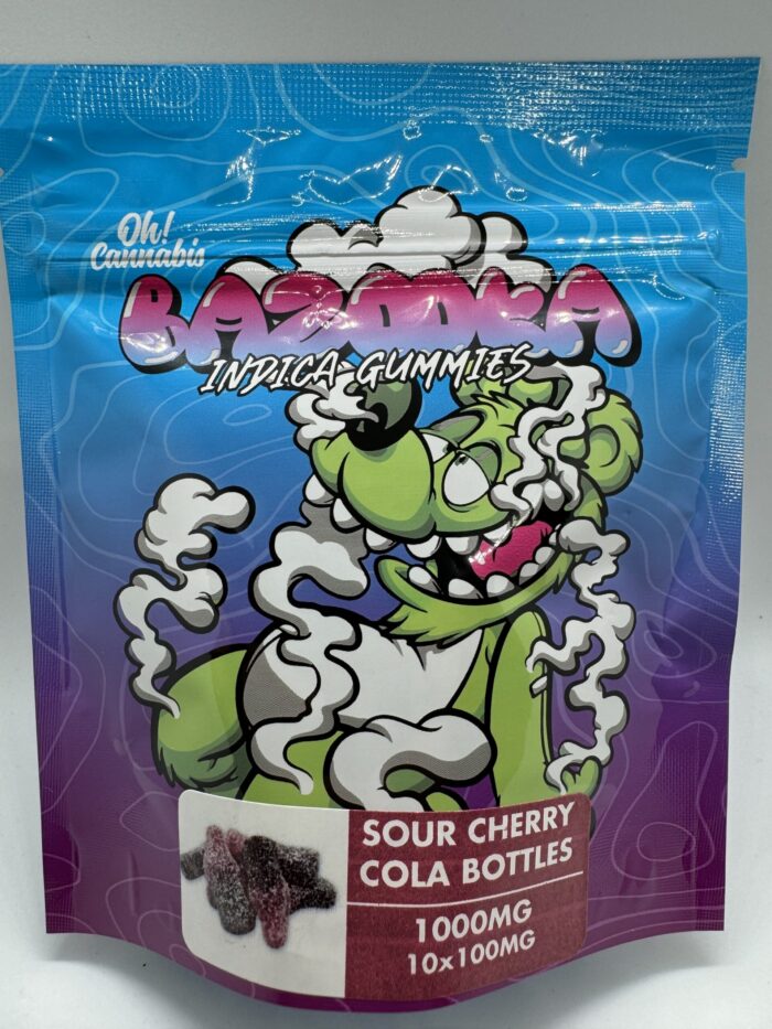 Bazooka – Sour Cherry Cola Bottles 1000mg - Image 2