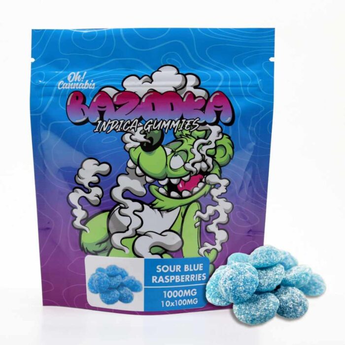 Bazooka – Sour Blue Raspberries 1000mg - Image 2