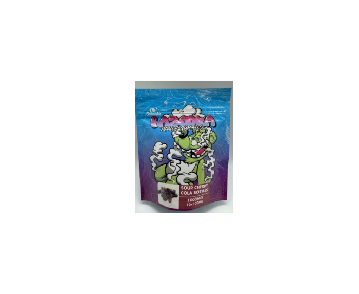 Bazooka – Sour Cherry Cola Bottles 1000mg - Image 2