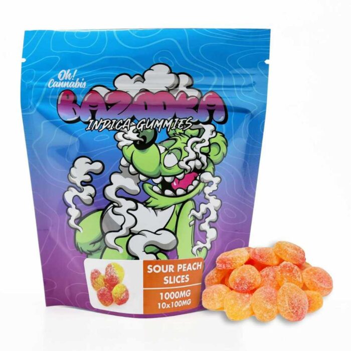 Bazooka – Sour Peach Slices 1000mg - Image 2