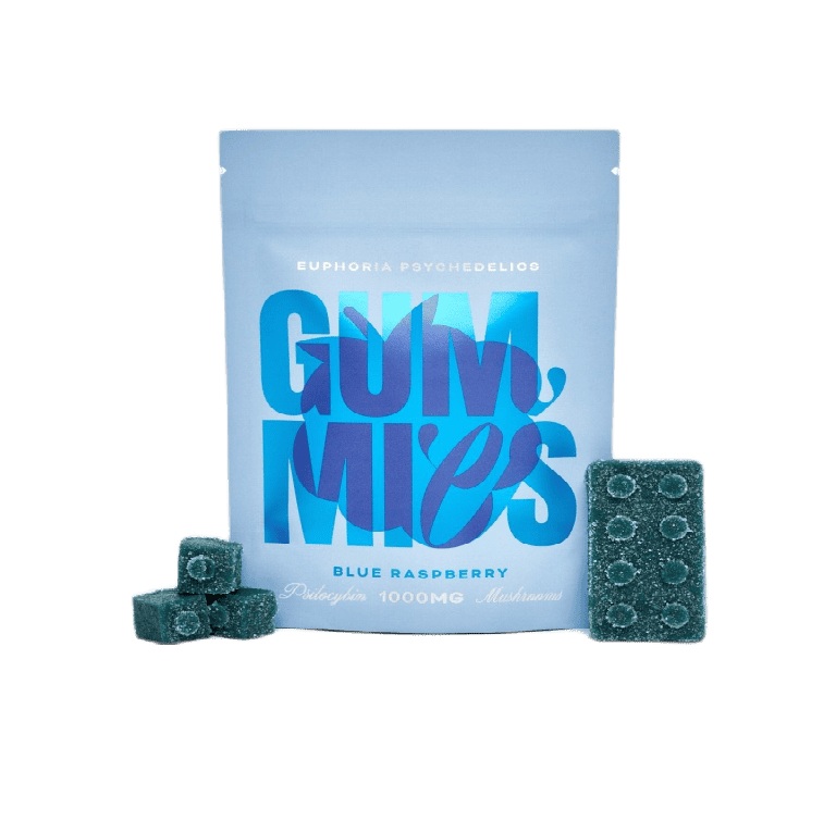 EU-BLUERASP Euphoria Psychedelics – Blue Raspberry 1000mg - Image 1